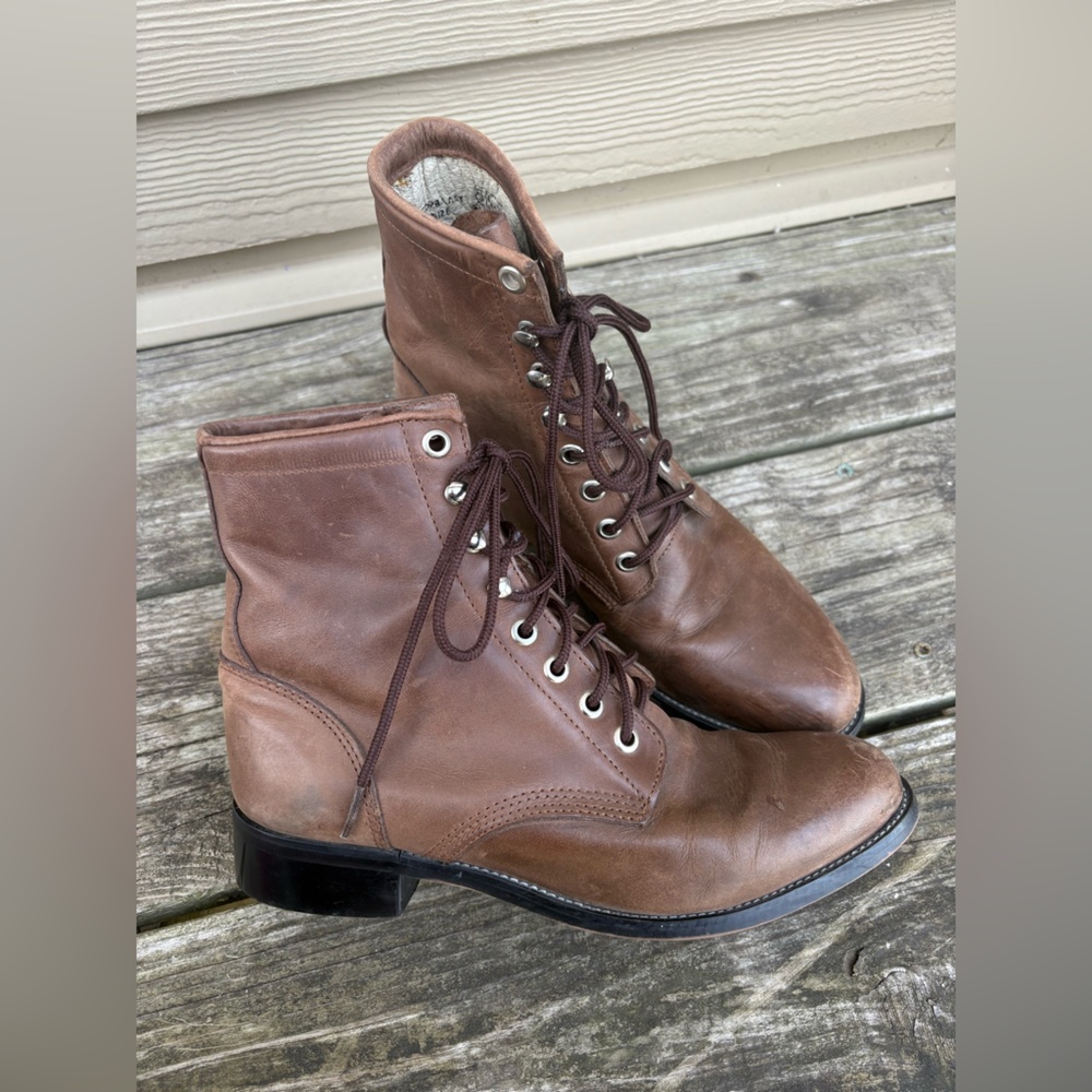 Justin Boots Women’s Leather Roper Boots size 5.5